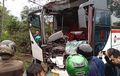 Muka Bus Primajasa Rontok Dihantam Sugeng Rahayu di Tasikmalaya, Ini Kronologi Kejadiannya