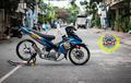Tak Cuma Pakai Livery Sky Racing, Jupiter MX ini Juga Dimanja Part Mewah