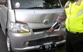 Avanza Ngerem Dari Kecepatan 80 Km/Jam, Kijang Innova dan Empat Mobil Saling Seruduk
