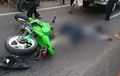 Seorang Pemuda Pengendara Yamaha Byson Terkapar di Jalan Raya, Warga Sekitar TKP Sampai Tidak Berani Mendekat