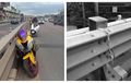BMW S1000RR Terseret di Flyover, Bikers Tewas, Kepala Terputus Dari Tubuh!