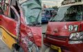 Angkot Kebut-kebutan, Akhirnya Tabrakan Beruntun, Ini Kronologinya