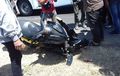 Yamaha NMAX Terlempar 15 Meter di Sukoharjo, 'Muka' Langsung Hancur
