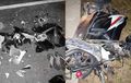 Satria F150 Pecah-pecah, Vario Lawan Arah Melaju Kencang, Lampu Mati Jadi Maut