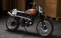 Sinnis Scrambler Dirombak Jadi Flat Tracker Demi Ikut Balapan Tanah