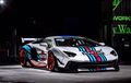 Ooh Seksinya Lamborghini Aventador Pakai Livery Martini dan Body Kit Lebar Liberty Walk