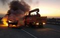 Satu Unit Pikap Terbakar di Tol Jombang - Mojokerto, Ini Penyebabnya