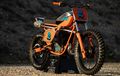 KTM GS250 Tua Dirombak Semakin Beringas Dengan Aura Flat Tracker