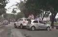 Viral Video Honda Brio Dibikin Bonyok Mazda CX-9 Pakai Pantatnya, Ini Penjelasan Polisi