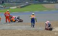 Penyebab Crash Aneh Marc Marquez di FP1 MotoGP Thailand, Mirip Jorge Lorenzo Tahun Lalu