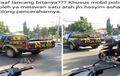 Mitsubishi Strada Triton Polisi Lawan Arus, Terciduk Kapolres, Auto Kena Push Up
