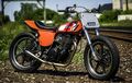 Yamaha XT500 Street Tracker, Perkasa Pakai Part-part Modern Motor Lain