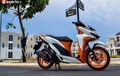 Honda Vario 150, Paduan Dua Warna Tampilan Terlihat Fresh Dan Stylish