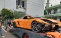 Lamborghini Gallardo Pelaku Penodongan di Kemang Remuk, Diangkut ke Polres Jaksel