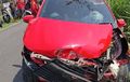 Muka Toyota Calya Ringsek Setelah Dihantam KA Brantas! Begini Kondisi Pengemudi