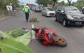 Ninja 250 Tergeletak di Jalur Pantura, Gagal Salip 2 Truk, Mahasiswa Tewas