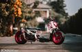 Honda Zoomer Jadi Lowrider, Makin Sangar Pakai Ban Super Gambot