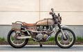 Sangarnya Kawasaki KZ650 Scrambler Post-Apocalypse, Sepatbor Depan Terinspirasi Origami