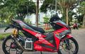 Yamaha Aerox Dimodif Sporty, Tapi Kok Kakinya Cungkring Banget