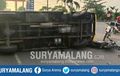 Truk Tabrak Truk Hingga Salah Satunya Terguling, Dua Motor Ikut Jadi Korban