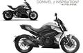 Bajaj Dominator 400 Jadi Motor Eropa, Desainnya Tiru Ducati Diavel 1260