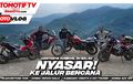 Nyasar dan Off Road ke Jalur Bencana, Eh Ada Honda ADV 150 Ngikutin Versys 250, CRF250 Rally dan KTM 790!