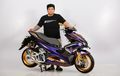 Aerox Ungu Bergaya Thailook Raih Juara Daily Customaxi Pontianak