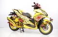 Tampil Meriah, Ini Aerox Kuning Juara Best Decal Customaxi Pontianak