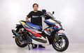 Yamaha Aerox Dengan Konsep Gundam Juara Best Decal di Customaxi Solo