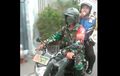 Pakai Yamaha V-Ixion Polri dan TNI Kolaborasi Sampaikan Bahaya Virus Corona Ke Warga