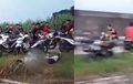 Honda Tiger Dan Lawan Hujam Kerumunan, Dua Penonton Tewas, Joki Pincang