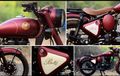Royal Enfield Classic Diubah Simpel, Kelir Merah Marun Bikin Menawan