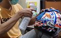 Selama Pandemi Virus Corona Boleh Saja Helm Disemprot Disinfektan, Asalkan...