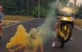 Bule Bikin Ulah di Bali, Bergaya Mau Balap Liar Pakai Ninja 250, Eh Malah Ngejungkal Bareng Ceweknya!