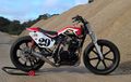 Flat Tracker Tangguh Berbasis Honda XL600R Pakai Kaki Gado-gado