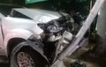 Toyota Fortuner Ringsek Depan Belakang, Bodi Porak-poranda, Diseruduk Dump Truk