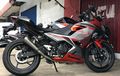 Kawasaki Ninja 250 Baru Keren Pasang Knalpot Arrow Pro Race Titanium 
