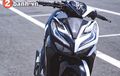 Honda Vario 150 Belang, Setangah Hitam Setengah Putih, Bertabur Part Mewah Dong!