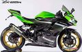 Kawasaki Ninja ZX-25R Makin Sporty, Pelek OZ Racing Emas, Body KRT