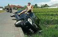 Kompilasi 'Fail' di Canggu Shortcut, Rute di Bali yang Kerap Bikin Bule hingga Warga Lokal Nyungsep ke Sawah