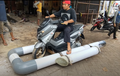 Masih Ingat Yamaha NMAX yang Dimodifikasi Jadi Jetski? Intip Yuk Proses Perakitannya