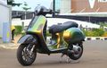 Vespa GTS 150 Tampan, Bodi Diberi Cat Bunglon Ditambah Part-part Mahal