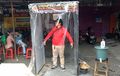 Gak Tanggung-tanggung Menyongsong New Normal, Bengkel Motor Ini Sampai Membuat Booth Disinfektan Sendiri!