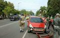 Asal Selonong Keluar Gang, Pengendara Suzuki Thunder Disambar Honda Jazz Sampai Bumper Copot, Begini Kronologinya