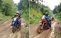 Aki-aki Gaul Bosan Main Aspal, Terjebak di Trek Off Road Malah Happy