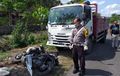 Honda Vario 110 eSP Tergeletak di Depan Truk, Bodi Terburai, Pelajar Tewas