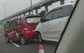 Kijang Innova, Karimun Sampai Honda Jazz Bonyok, 6 Mobil Saling Tubruk di Tol