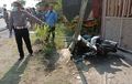 Honda Vario 125 Terburai, Disambar Dua Truk Saling Tumbuk, Pengendara Tewas