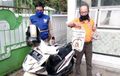 Bikin Warga Curiga, Seorang Cewek Tinggalkan Motornya Begitu Saja, Ada Pesan Biasakan Cuci Tangan