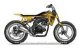 Referensi Apik Digimod Yamaha XSR 155 Bergaya Flat Tracker Modern